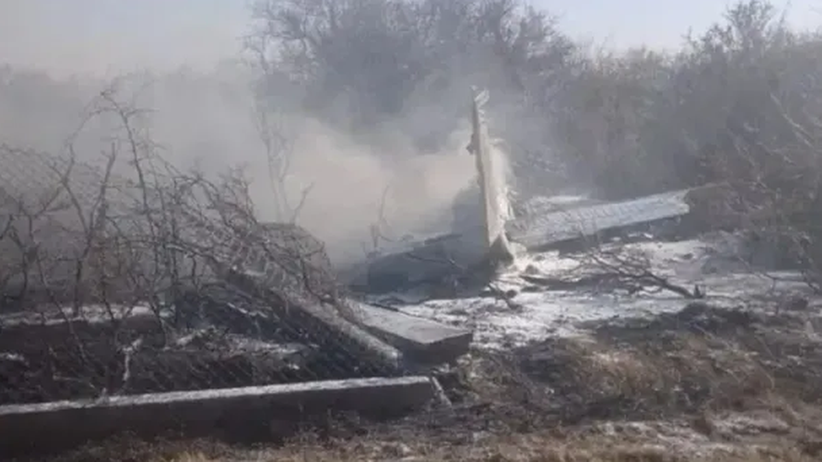 Avioneta estrellada en San Luis: murió el piloto y los otros tripulantes están graves (Foto: Agencia DERF).