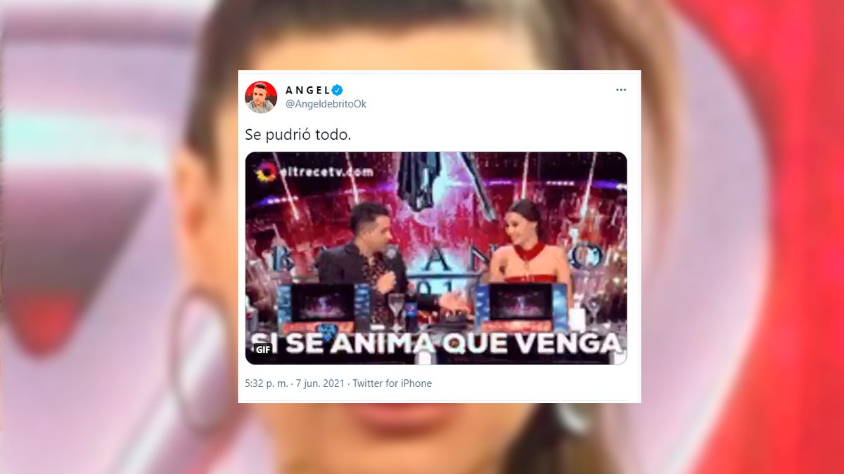 El tuit de &Aacute;ngel de Brito sobre la pelea de Charlotte Caniggia y Pampita.&nbsp;