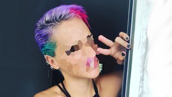 Luz Cipriota, ex de Dante Spinetta, sorprendió a todos con un look psicodélico