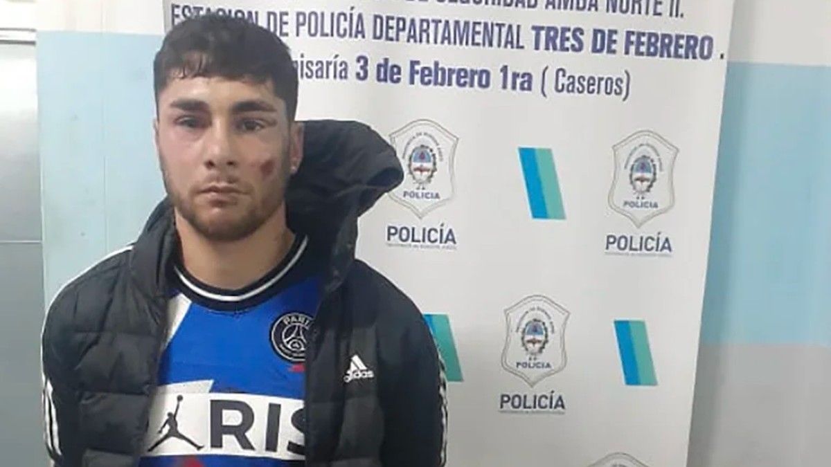 Detienen a un ex jugador del River de Gallardo por robar en una casa de Caseros. (Foto: Doble Amarilla)