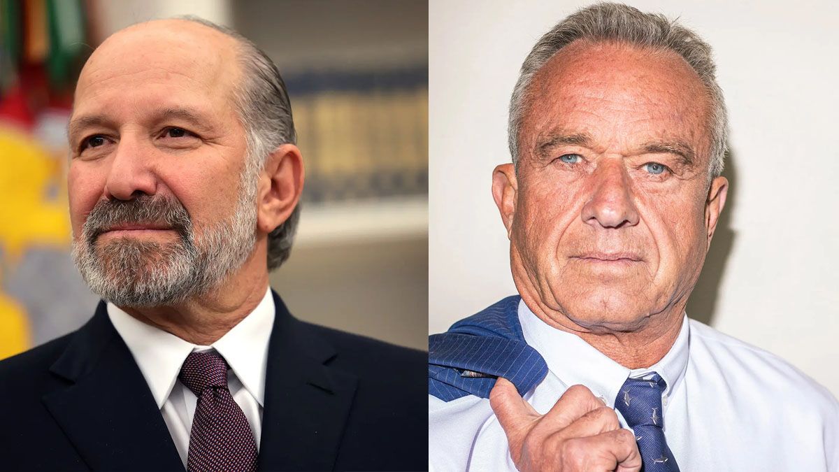 Howard Lutnik y Robert F. Kennedy Jr. dos funcionarios controvertidos de Trump, que no han hecho nada bueno para aparecer en esta lista. (Foto: TIME)