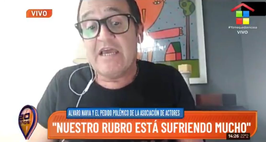 Desesperado pedido de Álvaro Navia para que lo dejen actuar en Polémica en el bar