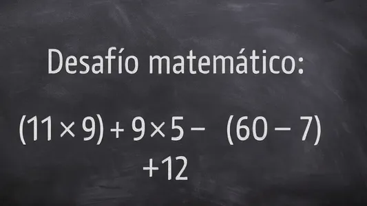 Desafío matemático: ¿en cuánto tiempo lo podés resolver?