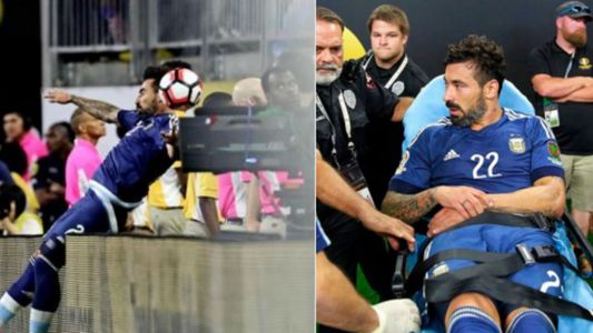 Los memes con la terrible caída y fractura de Lavezzi