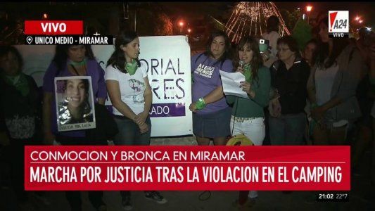 Mujeres organizaron una marcha para pedir justicia por la chica abusada en Miramar