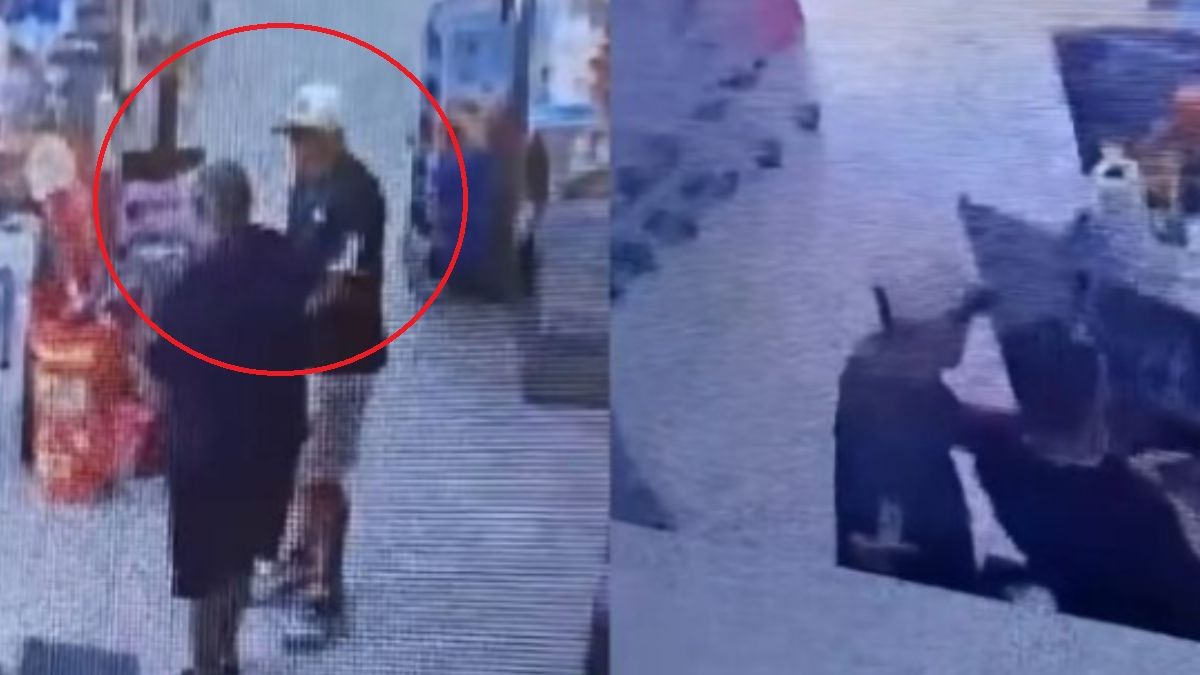 Video: un policía robó un supermercado con su arma reglamentaria