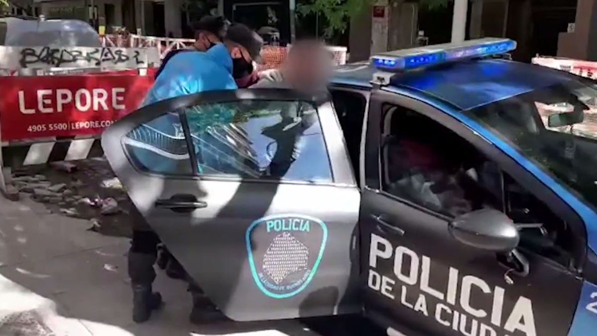 Caballito: así detienen a un ladrón de motos. (Captura de video)