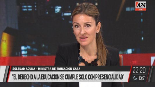 Soledad Acuña: Lo último que tienen que cerrar son las escuelas