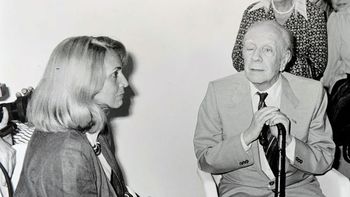 Jorge Luis Borges, una de las tantas personalidades que entrevistó Magdalena Ruiz Guiñazú.