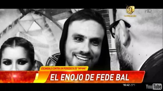 ¿Fede  Bal quiso pegarle a un periodista de Infama y lo tuvieron que separar?