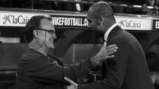 Bielsa y Guardiola se llenaron de eligios mutuos antes del enfrentamiento de mañana
