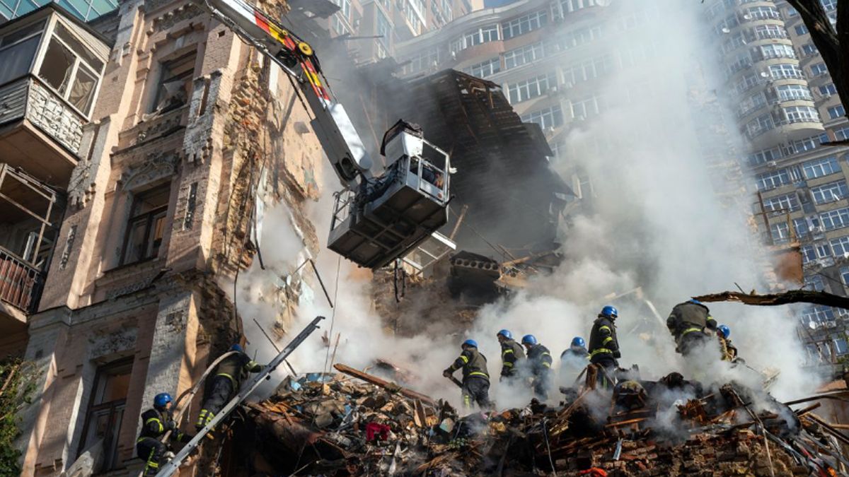 Rusia atacó Kiev con drones. (Foto: AP)
