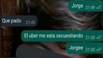 El Uber me está secuestrando: el mensaje una joven que se arrojó de un auto en plena autopista