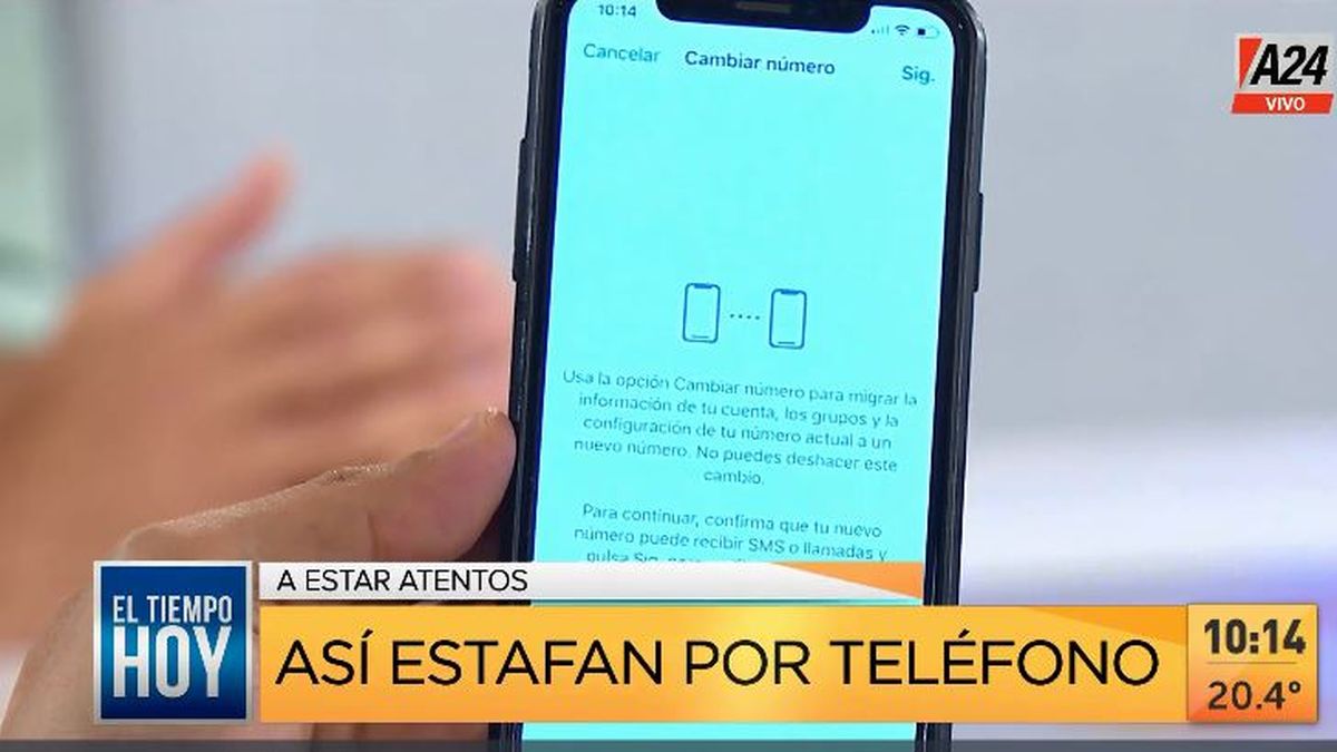Audio de la estafa telefónica con las falsas dosis de la vacuna. (Captura de Tv)