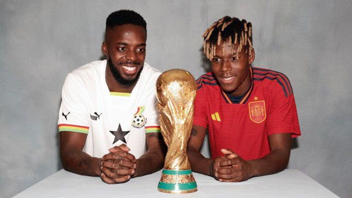 Iñaki y Nico Williams son hermanos y jugarán el mundial de Qatar. Pero uno para Ghana y el otro para España (Foto: Cuenta de Twitter de Iñaki Williams)