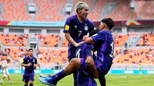 La Sub 17 clasificó a octavos: los goles de la victoria 4 a 0 de Argentina contra Polonia