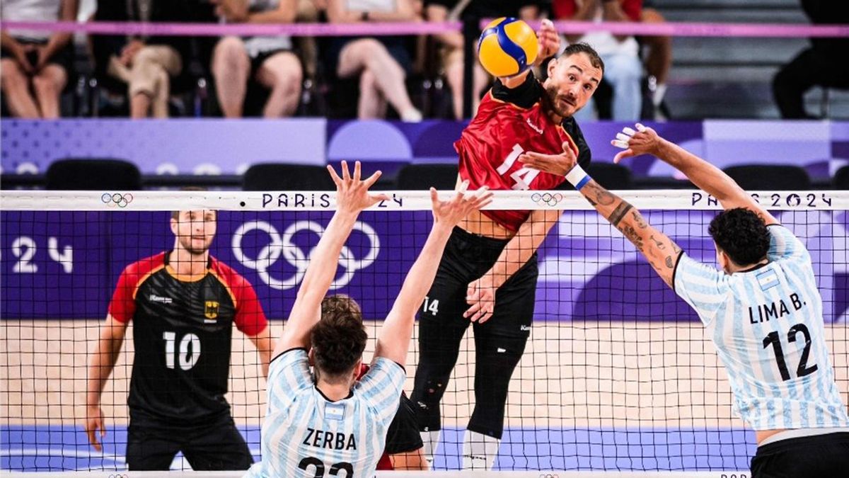 Juegos Olímpicos: la Selección argentina cayó con Alemania en voley y quedó eliminada. (Foto: X)