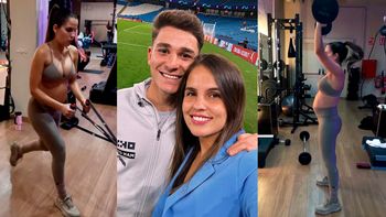 El video de la novia Julián Álvarez entrenando embarazada de siete meses que desató una polémica