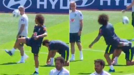Marcelo es una máquina de generar fantasías en el entrenamiento de Brasil