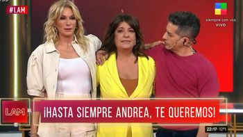 Andrea Taboada se despidió de LAM: la emoción de Ángel de Brito y Yanina Latorre
