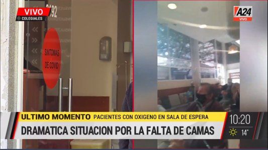 CABA: falta de camas y pacientes con oxígeno en las salas de espera