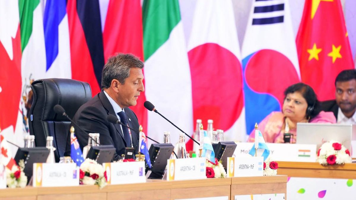 Sergio Massa reclamó ante el G20 poner en la agenda de los organismos el costo de la guerra en Ucrania. (Télam)