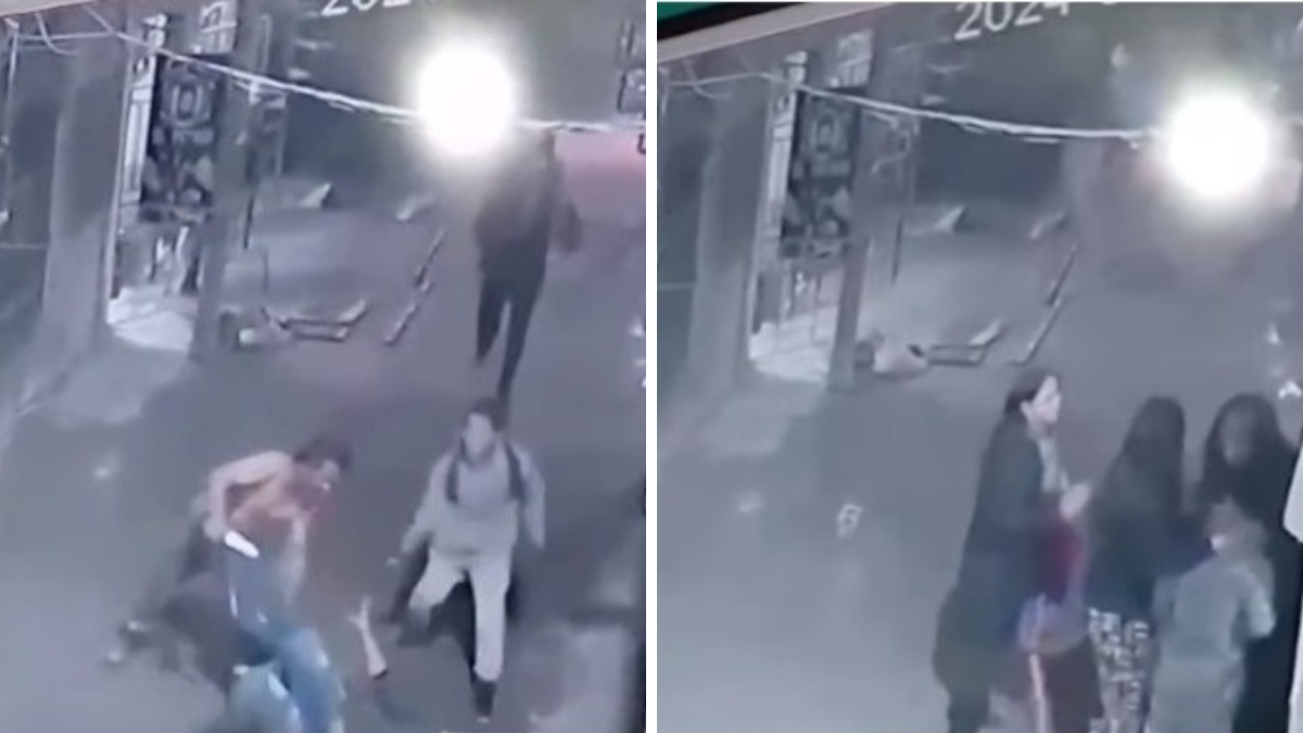 Impactante Video Intentó Matar A Su Pareja A Cuchillazos Y El Hijo Se Metió Para Defenderla 