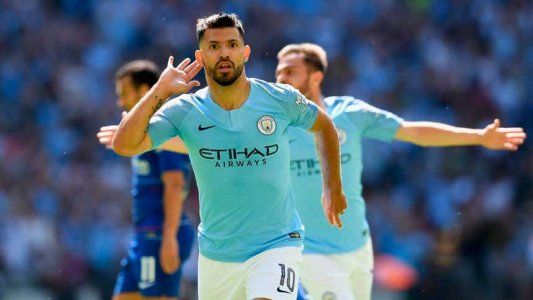 Dos goles del Kun Agüero le dieron el primer título de la temporada al Manchester City