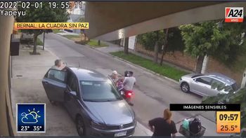 Bernal: impactante audio de un robo en la calle sin paz. (Captura de Tv) Bernal: impactante audio de un robo en la calle sin paz. (Captura de Tv)