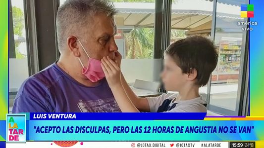 La angustia de Luis Ventura cuando su hijo estaba realizando un tratamiento