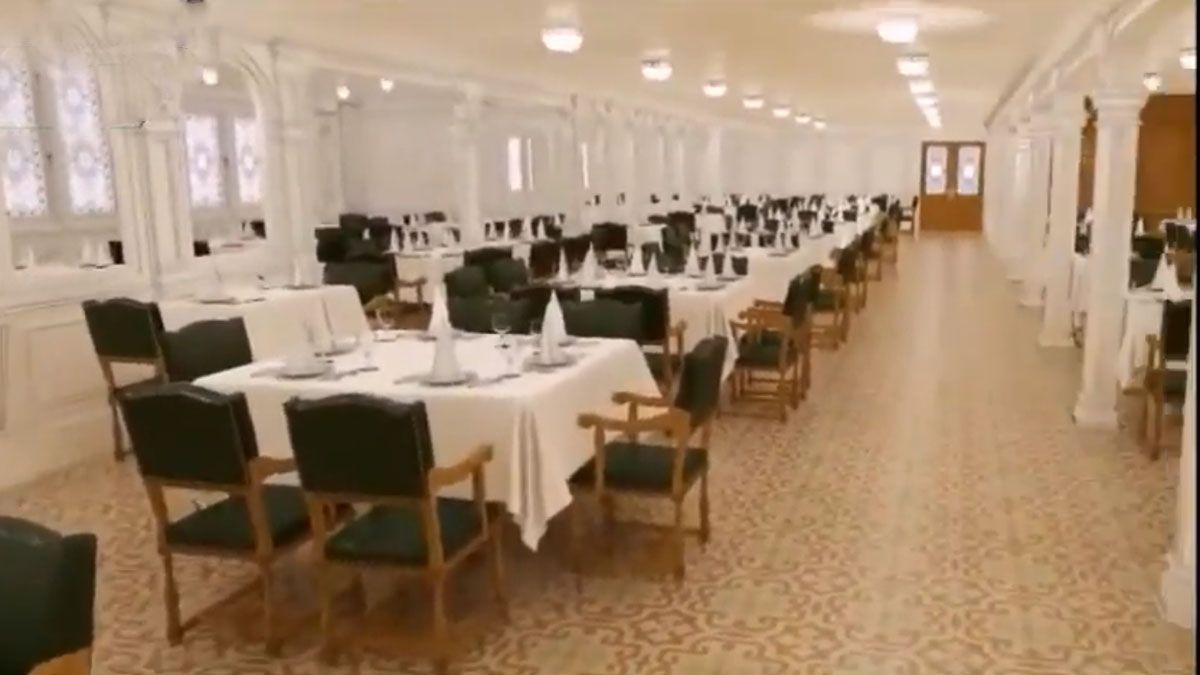 Proyección del salón comedor para el Titanic II (Foto: gentileza Blue Star Line).