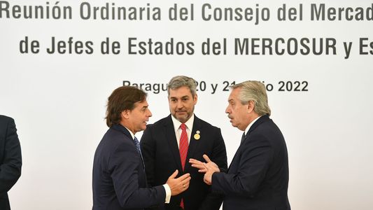 Mercosur: Uruguay no adhirió al documento común tras el cruce de Alberto Fernández y Lacalle Pou