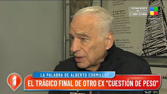 El dolor de Alberto Cormillot por la muerte de un exparticipante de Cuestión de Peso