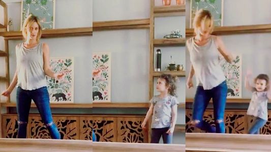 El divertido pasatiempo de Paula Chaves y Olivia donde su hija le enseña una coreo