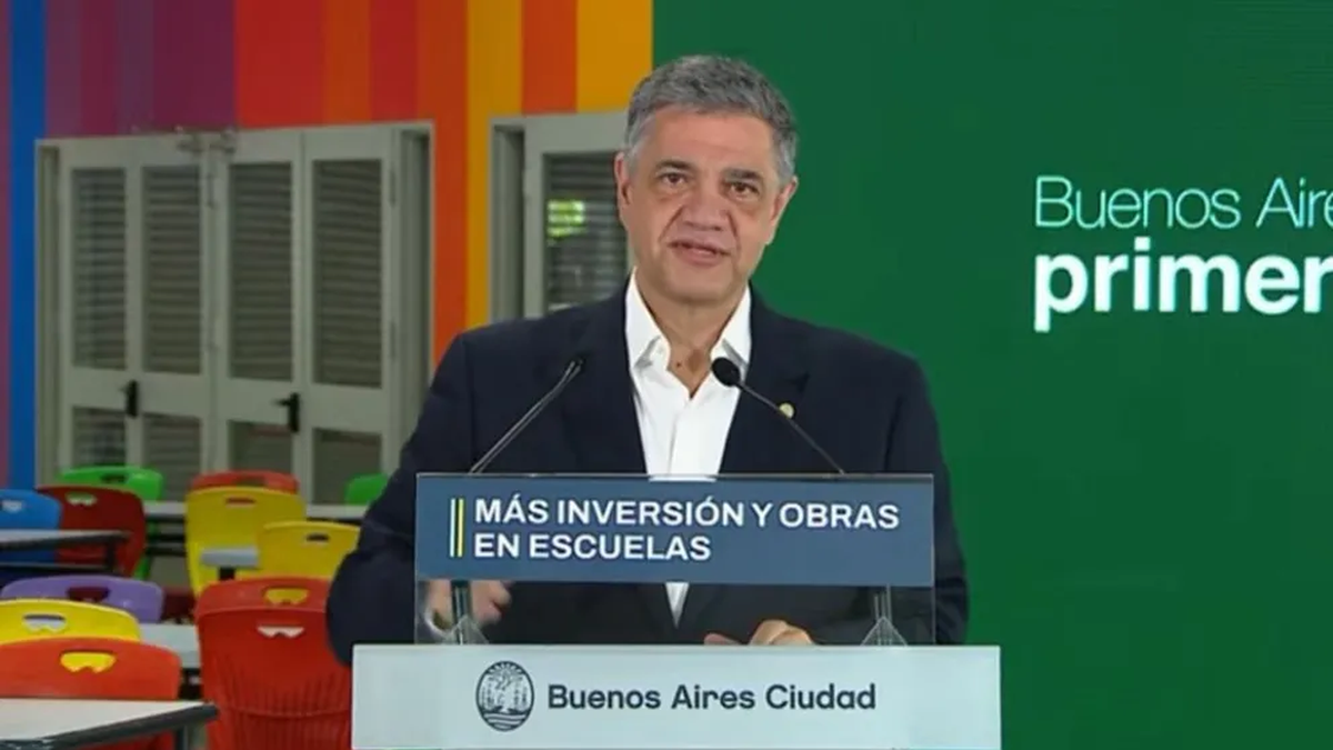 Jorge Macri anunció obras e inversiones en escuelas de la Ciudad para mejorar la seguridad y la calidad de la educación (Foto: Prensa CIudad de Buenos Aires).