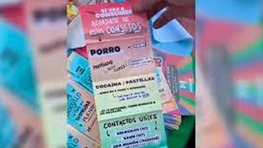 Polémica por un folleto sobre la cocaína que entregó el gobierno de Morón: Tomá poquito para ver cómo reacciona tu cuerpo