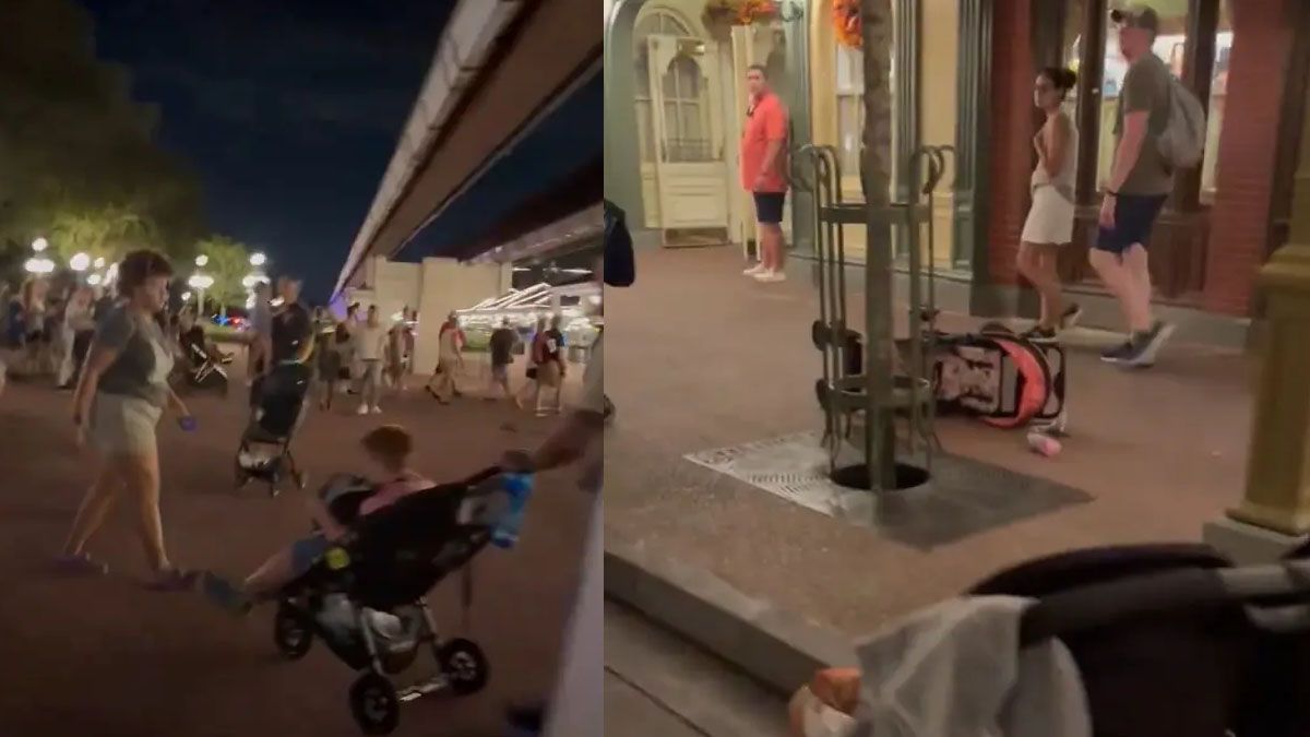 La policía y Disney informaron que solo fue una falsa alarma. El estallido de un globo se confundió con un posible disparo. (foto: Captura de TV)