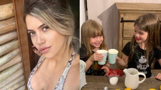 Picante respuesta de Wanda Nara a una seguidora que criticó el cuidado de sus hijas