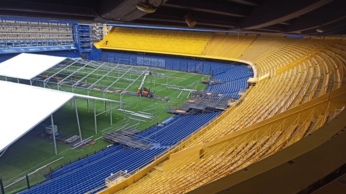 Las carpas de La Bombonera donde se desarrollarán las elecciones (Foto: Boca Juniors) Las carpas de La Bombonera donde se desarrollarán las elecciones (Foto: Boca Juniors)