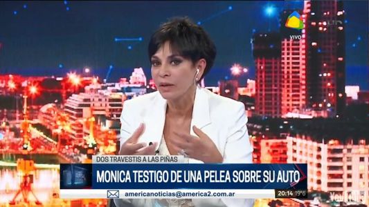 Mónica Gutiérrez, testigo de una feroz pelea entre dos travestis