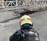 Escape de gas: evacuaron una escuela y edificios tras la rotura de un caño durante una obra