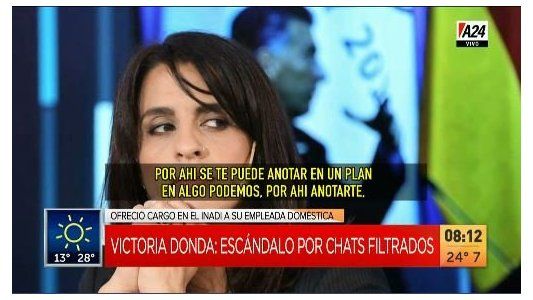 Se conoció el audio que compromete a Victoria Donda tras la denuncia de una ex empleada