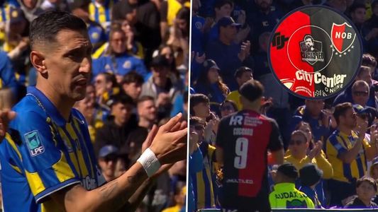 El homenaje a Messi en el clásico rosarino tuvo un momento inesperado: el gesto de Di María