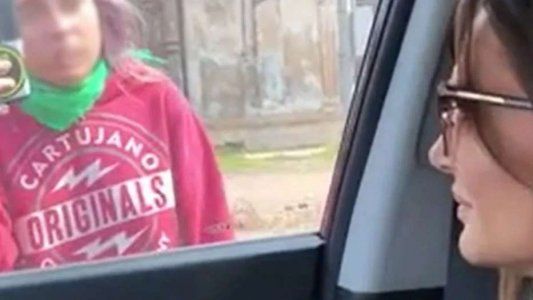 El mal momento que pasó Amalia Granata en una recorrida política