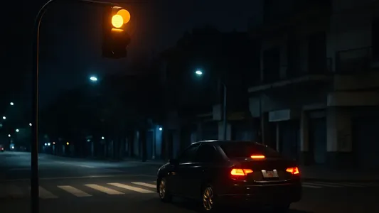 Semáforo amarillo intermitente de noche: qué indica y cómo actuar al volante