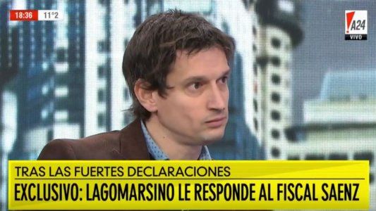 Sin filtro, Lagomarsino le respondió a Sáenz: Que me traiga una puta prueba de lo que dice