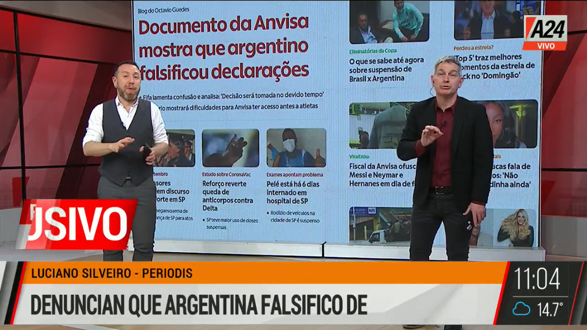 Equipo de Noticias difundió los documentos que se difunden en Brasil.