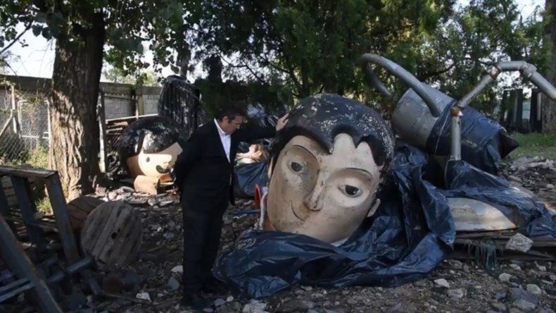 El muñeco reconstruido de San Martín será la cara insignia en la reapertura de Tecnópolis