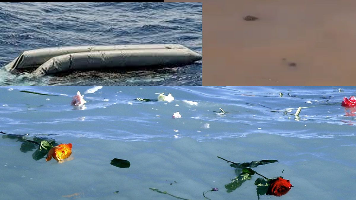 Por los inmigrantes ilegales y las víctimas de las inundaciones, el mar mediterráneo se convirtió en un cementerio. (Foto: Captura de TV)