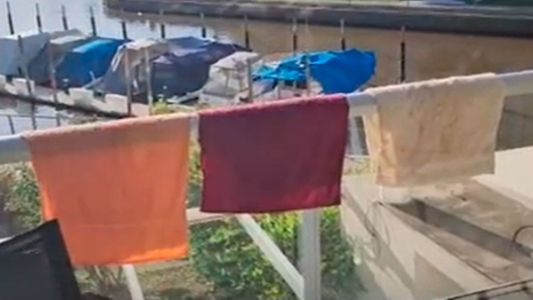 Limpiaba su casa, colgó los trapos en la ventana y se armó un escándalo: No es una...